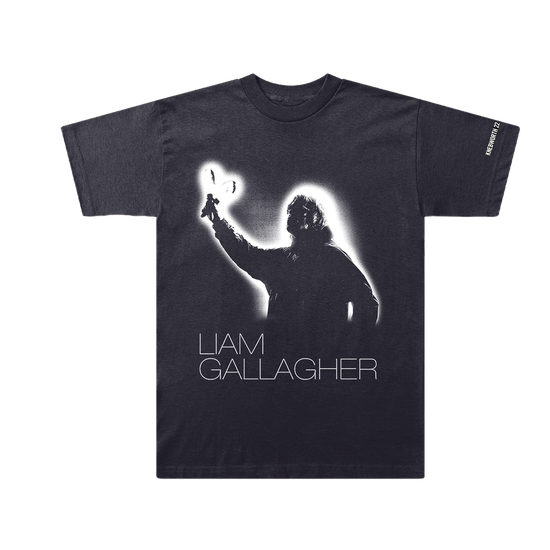 Knebworth 22 Maracas T-Shirt Navy | Liam Gallagher Official Store